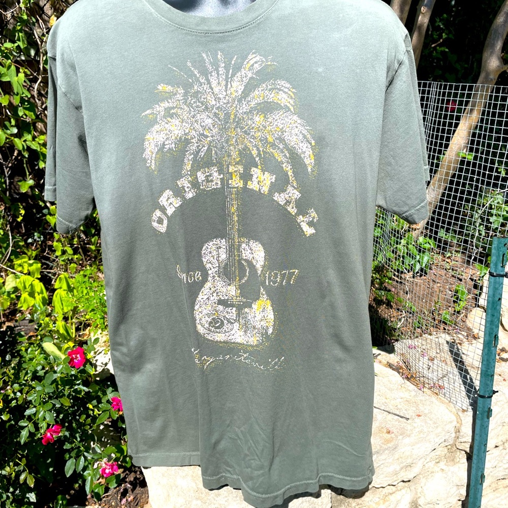 Margaritaville, Green, Short Sleeve, Shirt, Size L